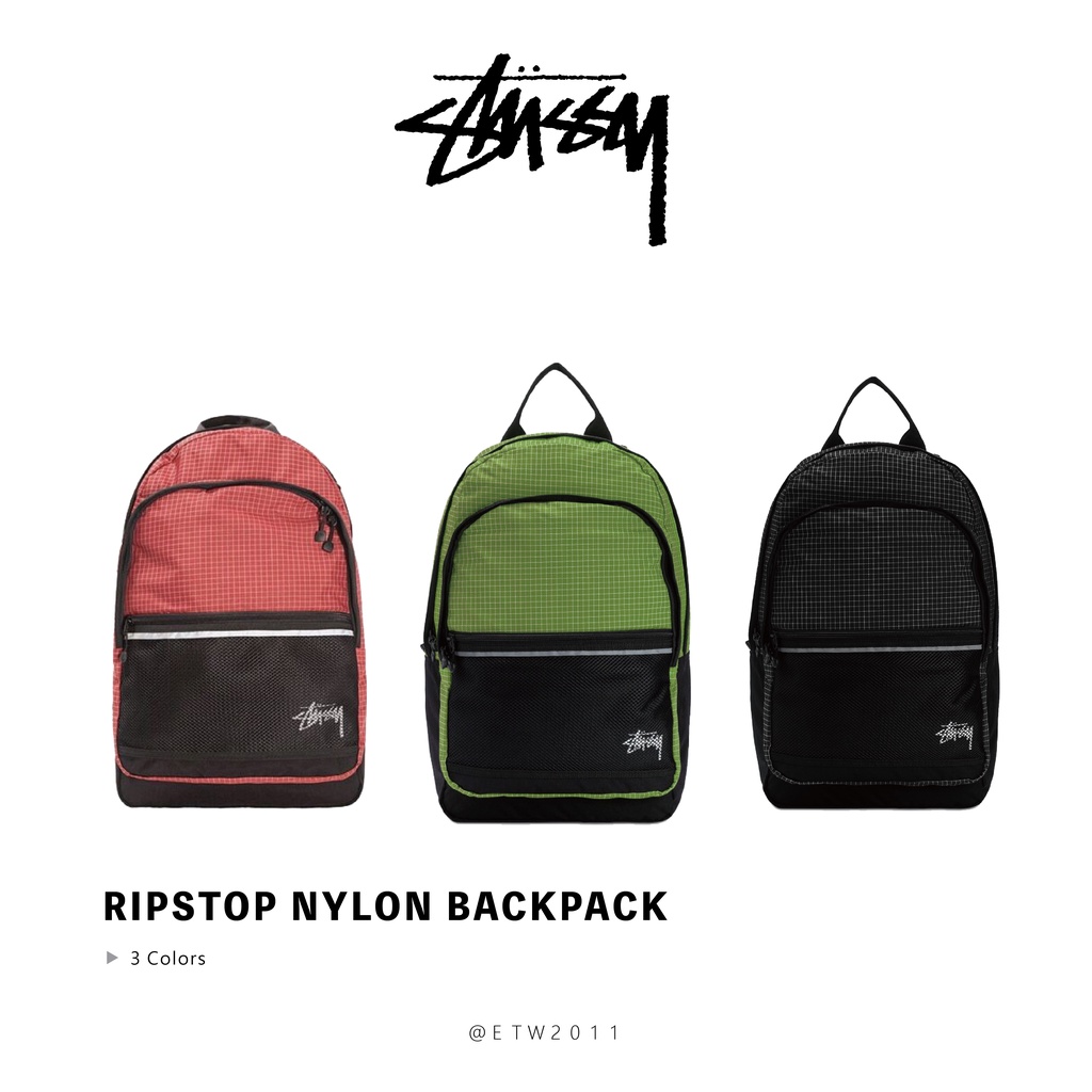 ☆ETW☆【台中店】Stussy Ripstop Nylon Backpack 後背包現貨| 蝦皮購物