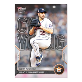 Houston Astros Justin Verlander 2022 MLB Topps Now Card 1153