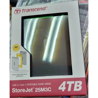 點子電腦-北投◎全新盒裝品軍規 創見 4T 4TB隨身硬碟 TS4TSJ25M3C ☆4250元