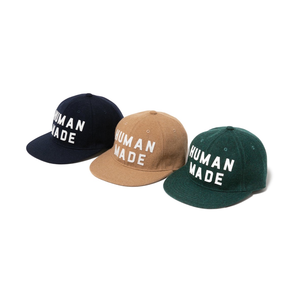 日貨代購CITY】2022AW HUMAN MADE 6 PANEL WOOL CAP 老帽帽子羊毛3色