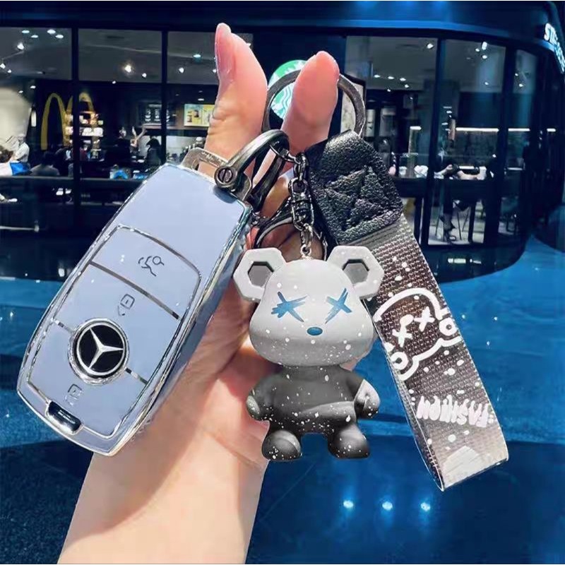 CLOUD BENZ 賓士 AMG C63 C43 C300 E43 GLE GLC GLA CLA 鑰匙包 鑰匙套 | 蝦皮購物