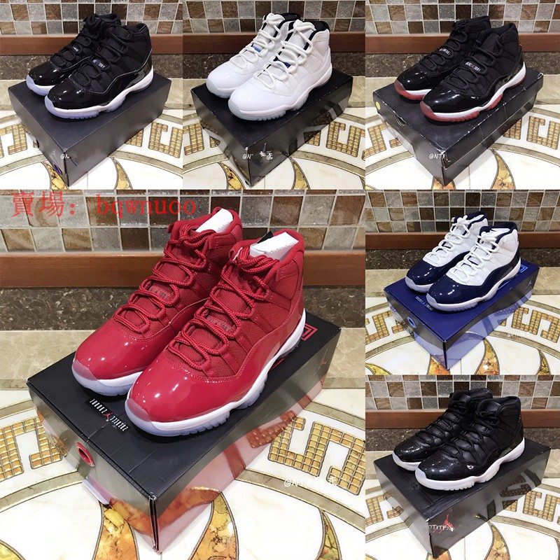 Nike Air Jordan 11 喬丹11 Aj11 籃球鞋 康扣 大魔王 兔八哥 黑白 高筒 球鞋 男女鞋 高幫 蝦皮購物