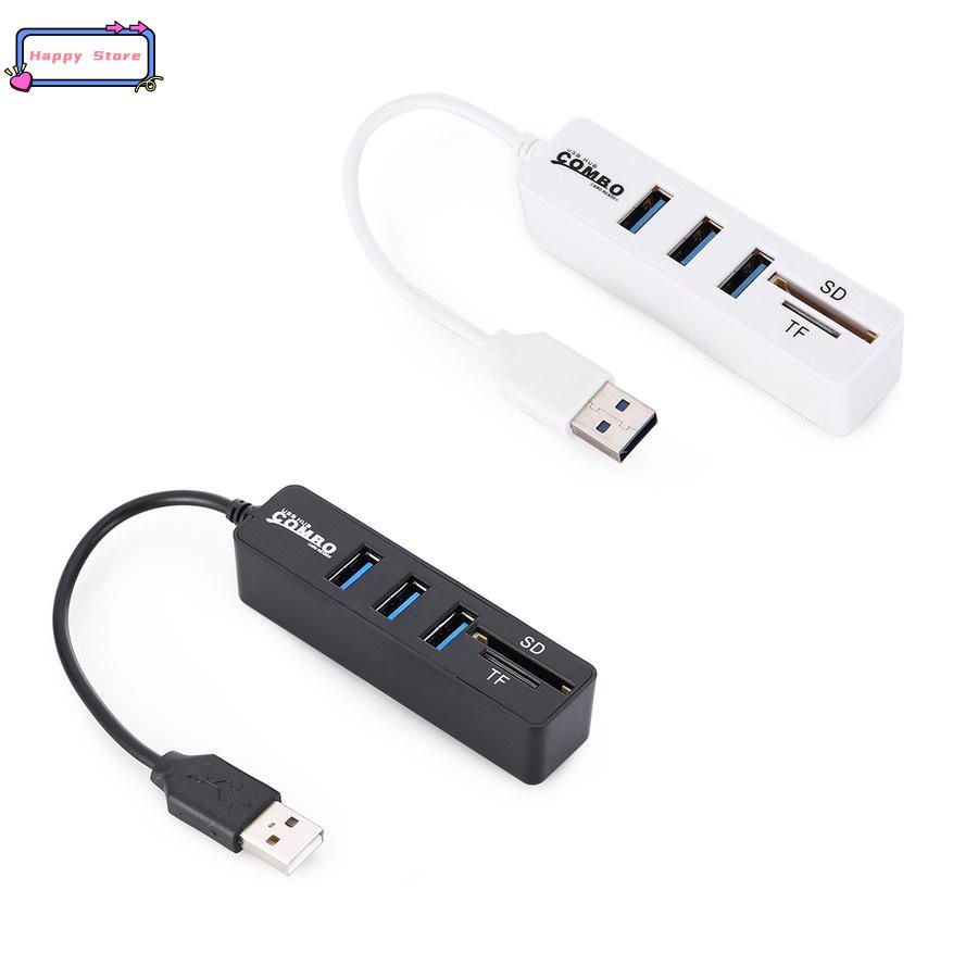 USB 2.0 HUB Connector Supports Adapter Extender Card Reader | 蝦皮購物