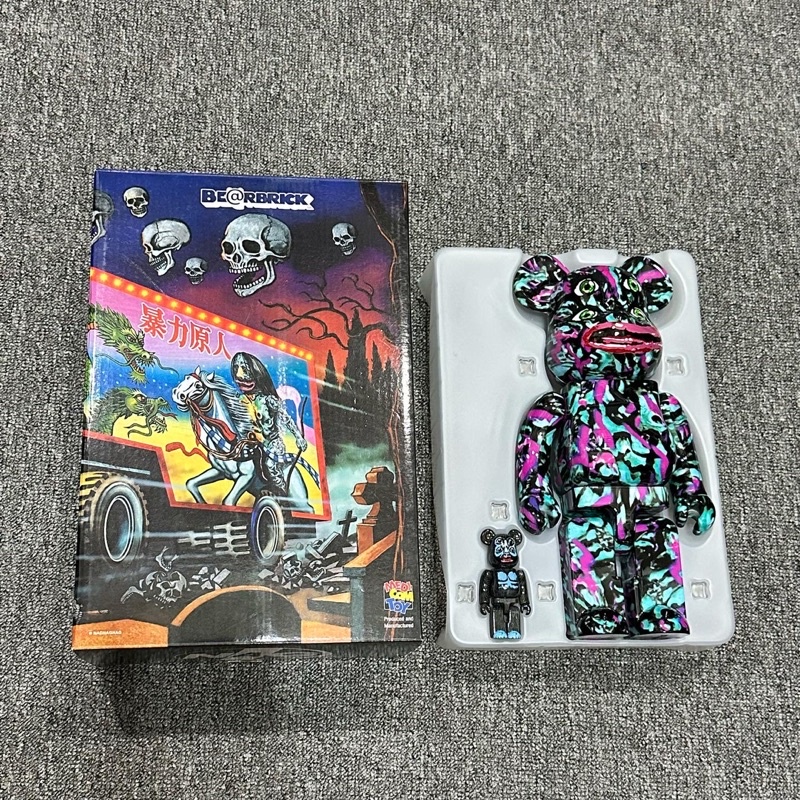 BE@RBRICK ©️NAGNAGNAG #2 暴力原人四眼怪獸公仔400% & 100% | 蝦皮購物