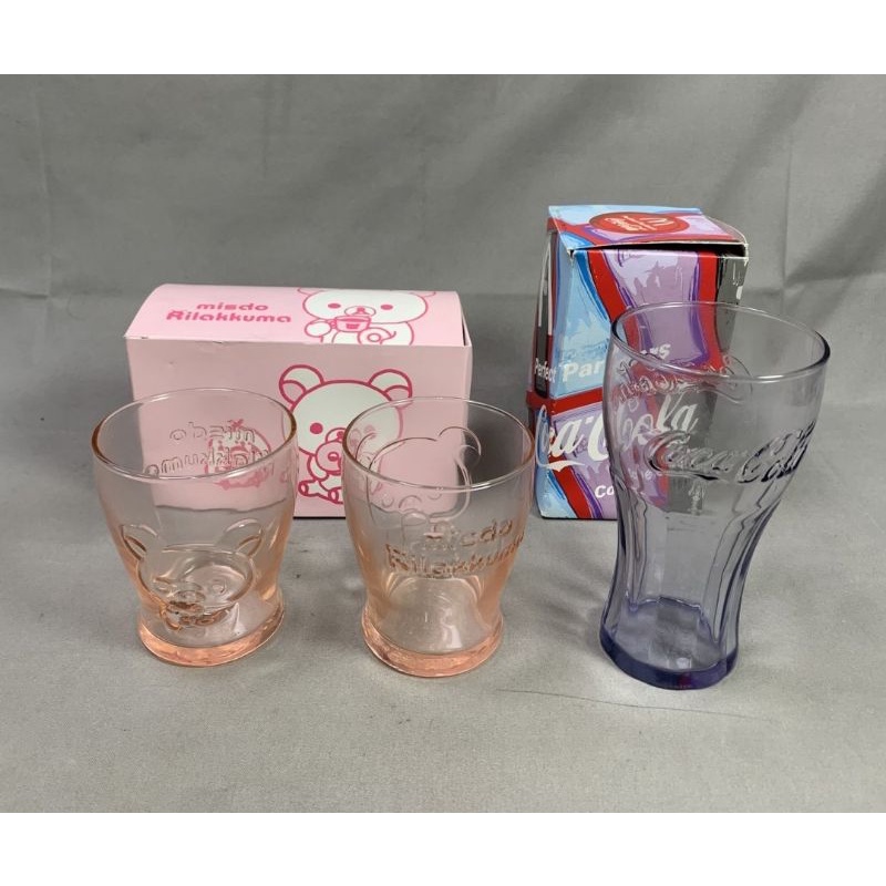 日本 misdo rilakkuma/可口可樂 玻璃杯 共三入 附紙盒 | 蝦皮購物