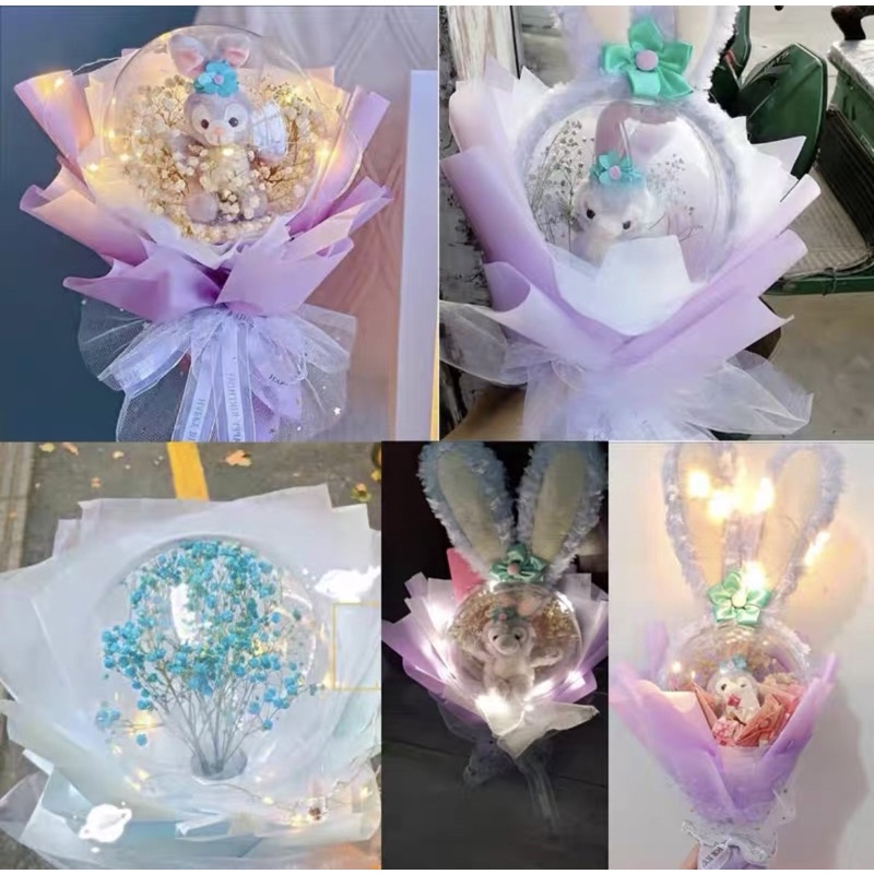 透明塑料球14cm亞克力毬花束diy材料配件網紅波波球禮物包裝盒空心球 | 蝦皮購物