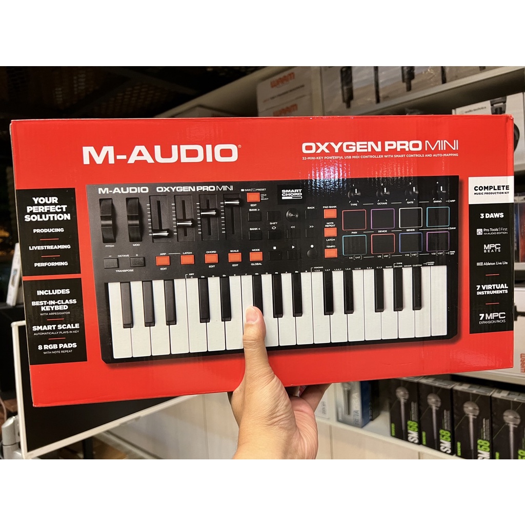 現貨】M-AUDIO OXYGEN PRO MINI 主控鍵盤，Oxygen PRO MINI【帝米數位