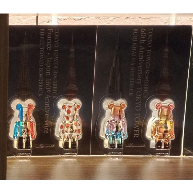 庫柏力克熊Be@rbrick 東京鐵塔、艾菲爾鐵塔、哈里發塔組合吊卡| 蝦皮購物