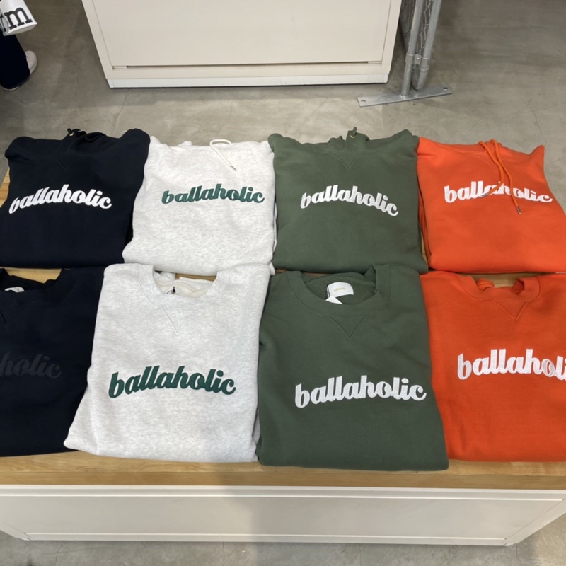 👑日本專櫃✨ ballaholic Logo Sweat Hoodie 日本限定刺繡重磅刷毛帽T