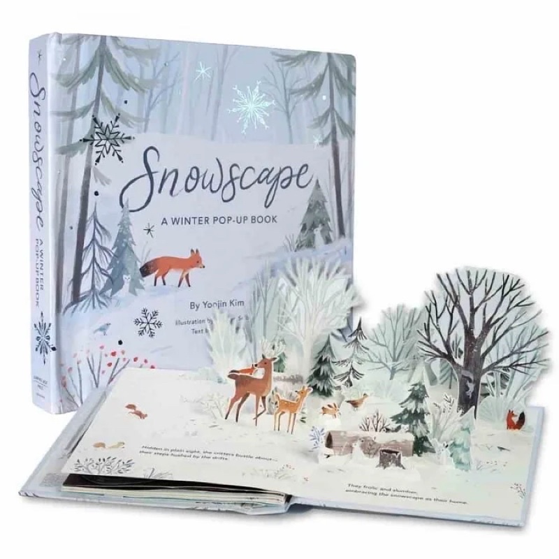 羊耳朵書店*聖誕大展/Snowscape: A Winter Pop-Up Book 唯美冬季雪景立體書 | 蝦皮購物