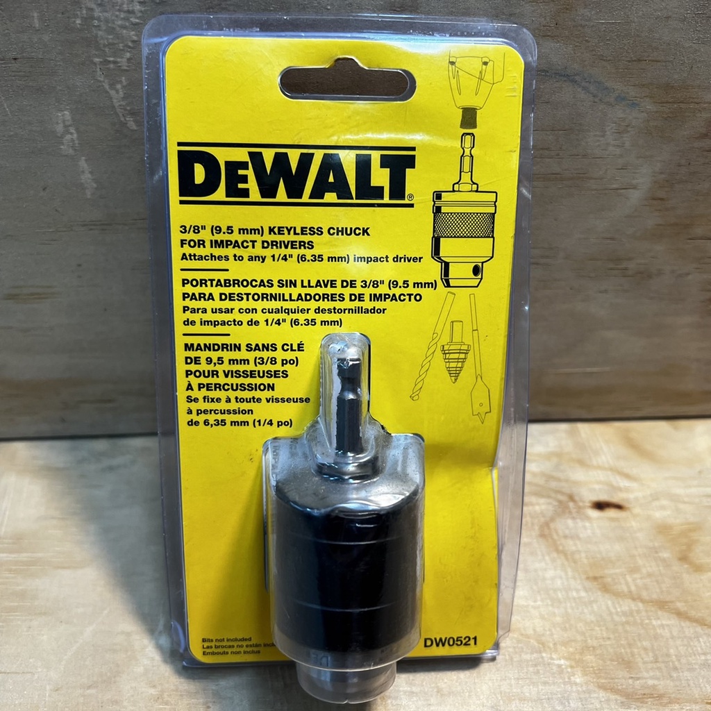 花電 全新 DEWALT 得偉 DW0521起子機轉電鑽夾頭 非塑膠材質 耐用金屬結構 | 蝦皮購物