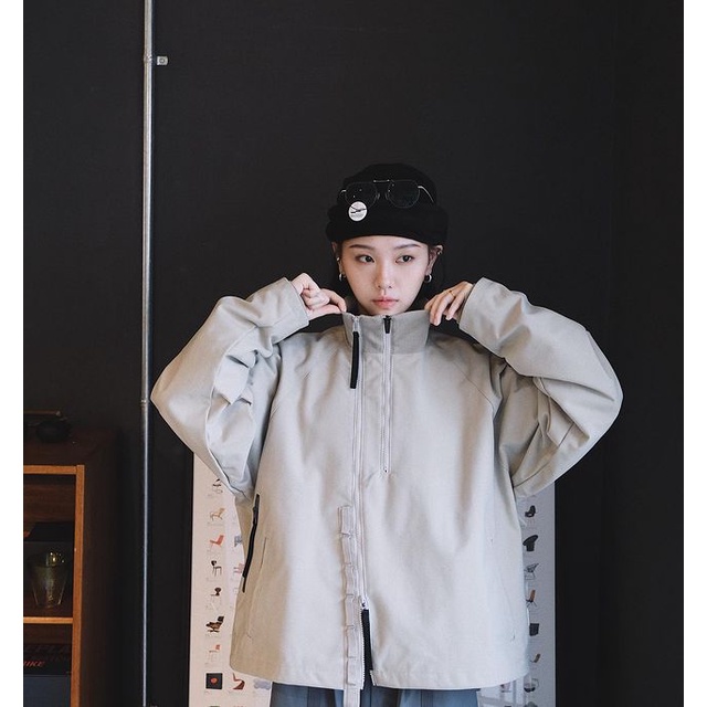 售出六周年外套Goopi “J-1RZ” 3D Tech shield Jacket Bone 骨白06  