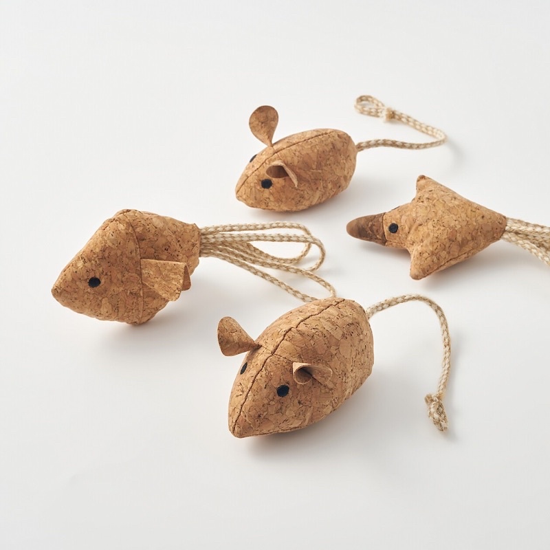 無印良品代購 MUJI貓用玩具 軟木鳥鼠魚 寵物玩具 現貨+預購 | 蝦皮購物