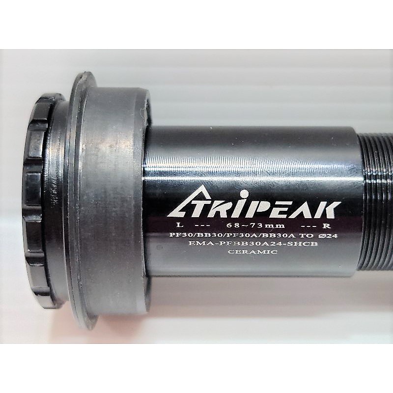 Boîtier De Pédalier Alliage Tripeak PF30A24-SHSB - Compatible Shimano 24mm - Pour Cadres PF30/BB30 - Neuf