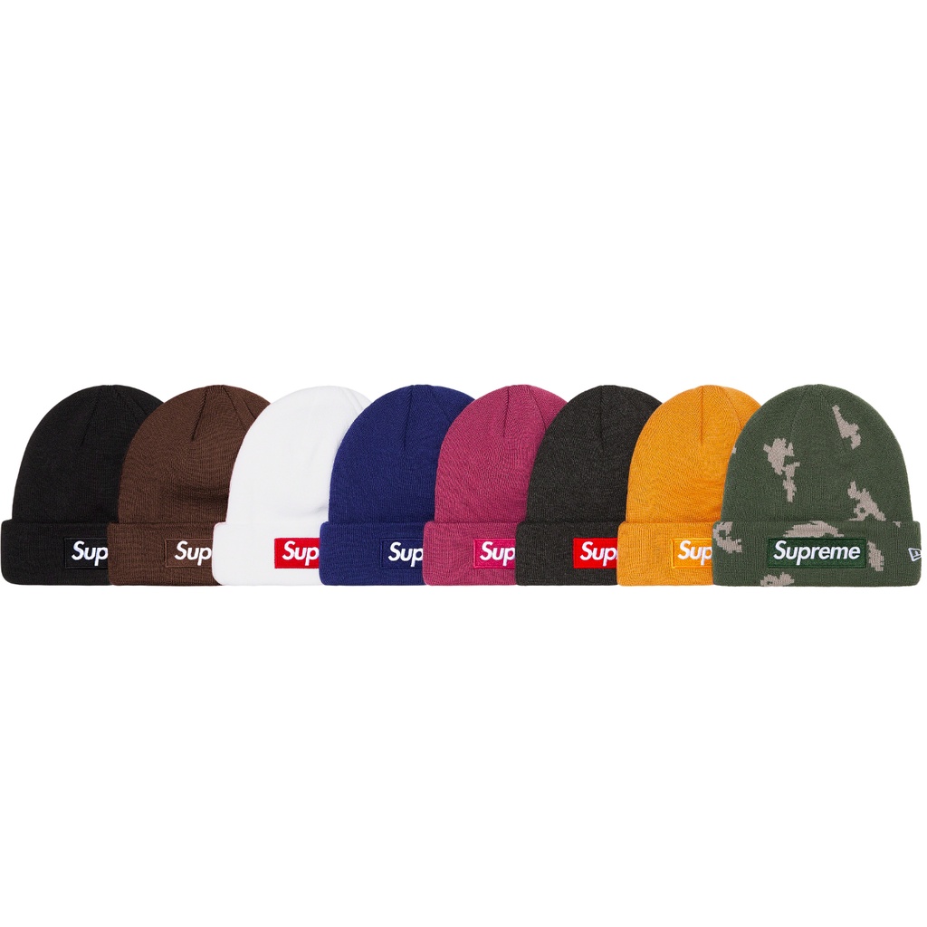 Supreme X New Era 2021 F/W 秋冬Box Logo Beanie 毛帽| 蝦皮購物