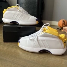 Adidas Crazy 1 "Lakers Home"  Kobe Bryant Basketbal 男籃球鞋