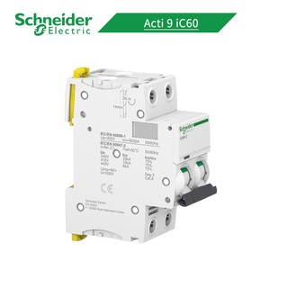 Disjoncteur Schneider Electric IC60N 2P 16A Courbe C - Acti9 - Blanc - Fabriqué En France