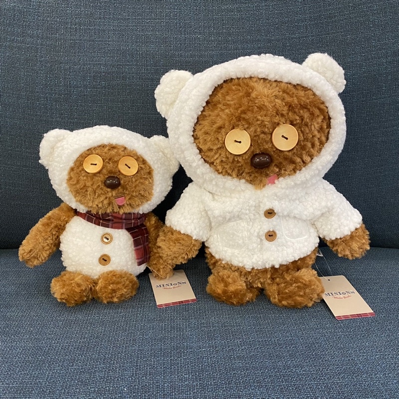 日本2022 大阪環球影城 小小兵 Tim 熊 雪人 冬季限定 娃娃 | 蝦皮購物