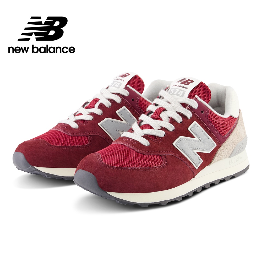 New Balance】 NB 復古運動鞋_中性_暗紅色_U574LR2-D楦574 | 蝦皮購物