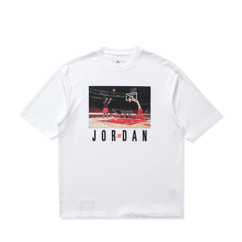 現貨]沃皮斯Jordan x UNDEFEATED 聯名款男款T 恤照片T 短T 白色DX6030 