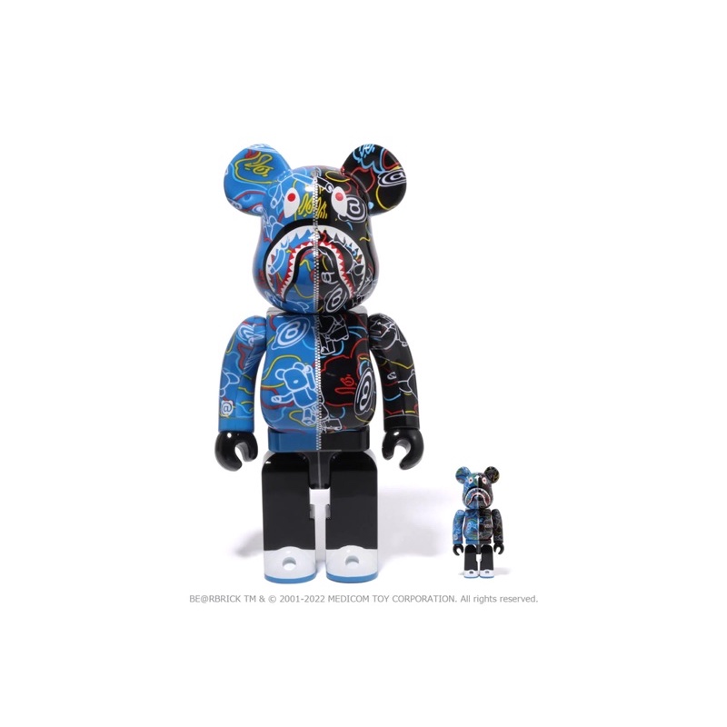 MEDICOM TOY - BE@RBRICK 超合金 MEDICOM TOY CAMO SHARK