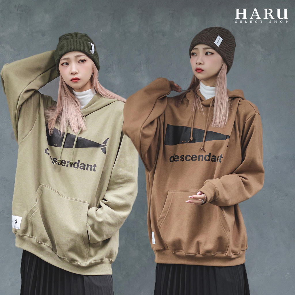 折扣現貨 DESCENDANT CACHALOT HOODED SWEATSHIRT 大鯨魚 橄欖綠 咖啡棕 帽tee