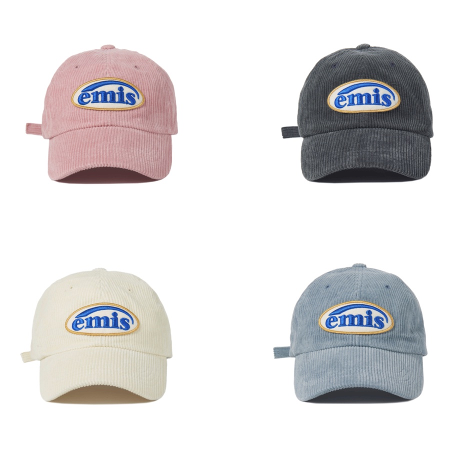 emis キャップ CORDUROY WAPPEN BALL CAP 韓国 - 帽子