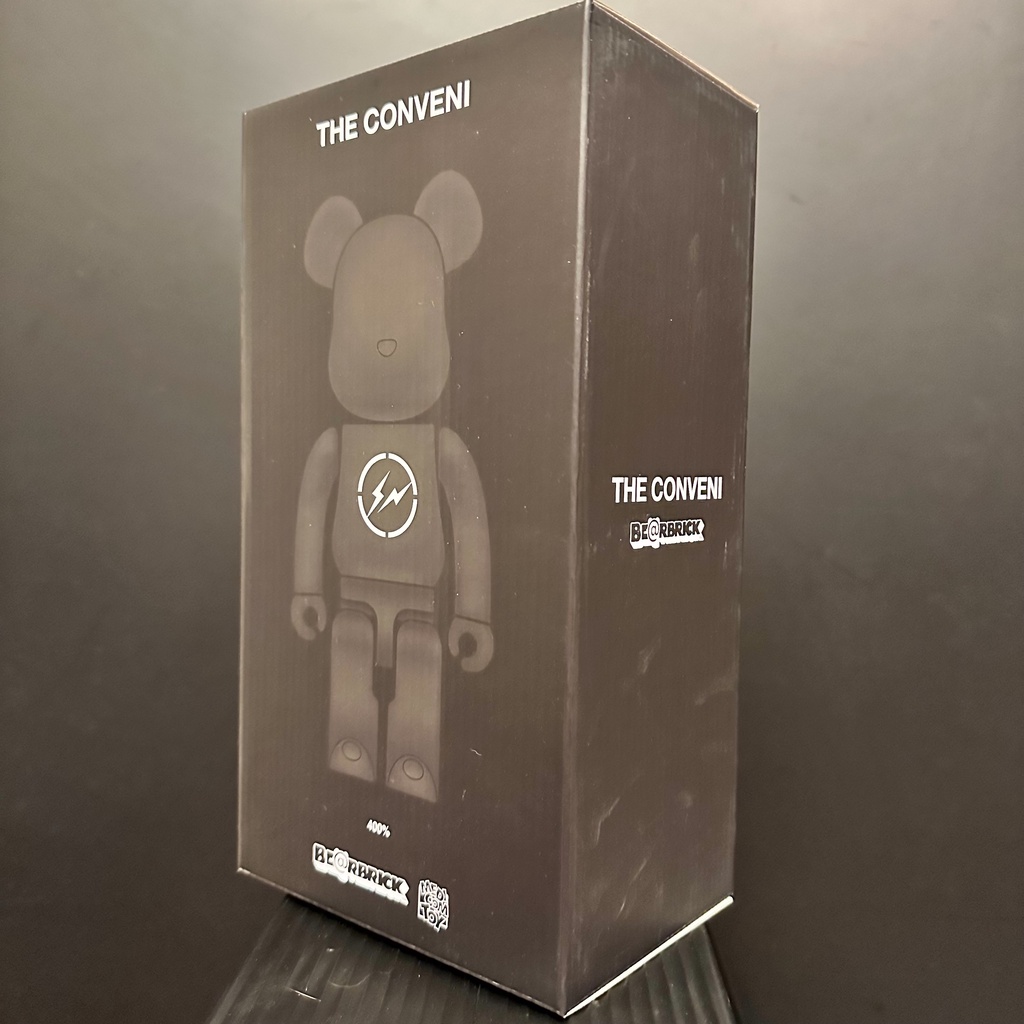 黑色BE@RBRICK R@BBRICK The CONVENI x Fragment 400% 藤原浩閃電