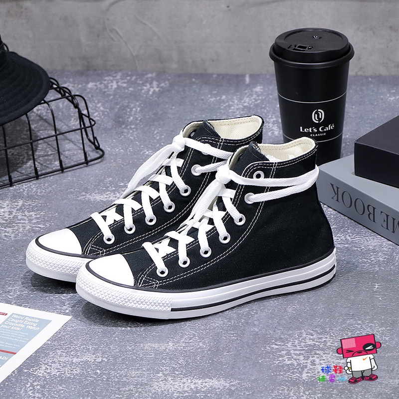 球鞋補習班 CONVERSE CHUCK TAYLOR 黑白 基本款 經典 高筒 男女 帆布鞋 情侶款 M9160C | 蝦皮購物