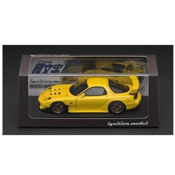 名車館】Ignition INITIAL D Mazda RX-7 (FD3S) Yellow 1/43 IG2869