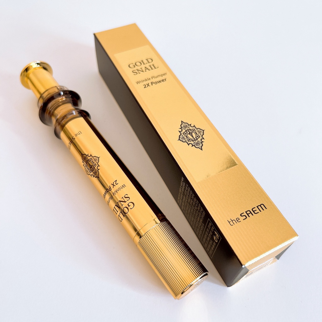 the SAEM Gold Snail Wrinkle Plumper - 美容液