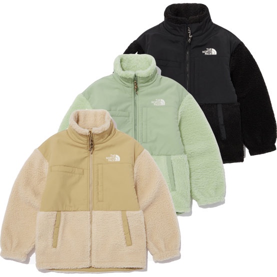 現貨/預購韓國The north face K`S DENALI FLEECE JACKET 兒童異材質