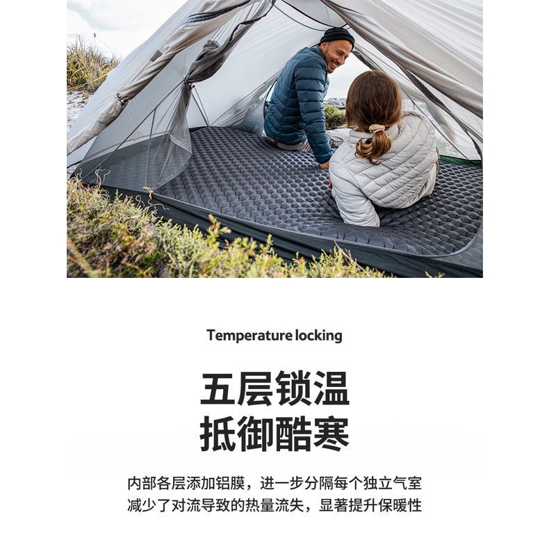 山道具屋】Naturehike-NH 徒野5層加厚7CM 防寒舒適氣囊充氣睡墊(R3.5
