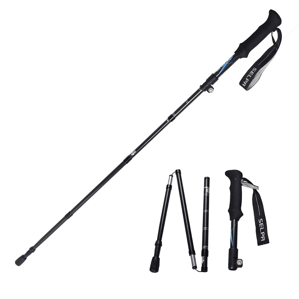 極致輕量與極簡收納：SELPA 御淬碳纖維折疊四節外鎖登山杖深度推薦