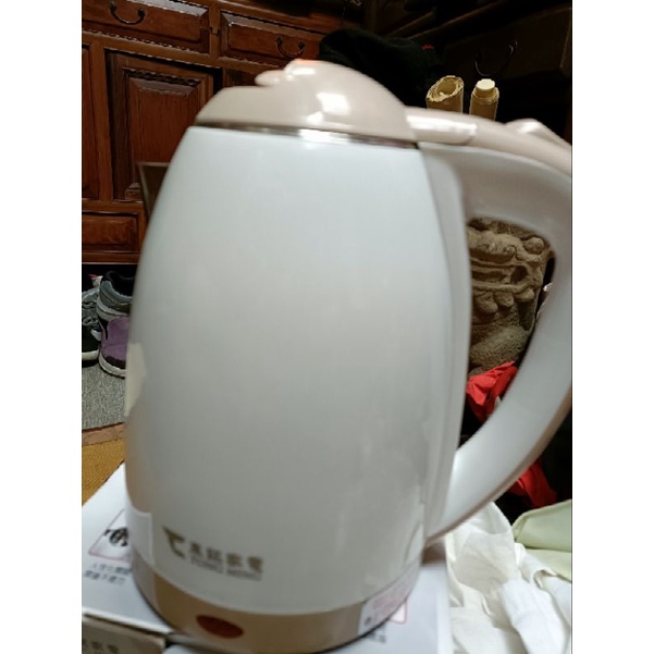 東銘不銹鋼電茶壺1.8L雙層防燙TM-7310-用不到，隨便賣 | 蝦皮購物
