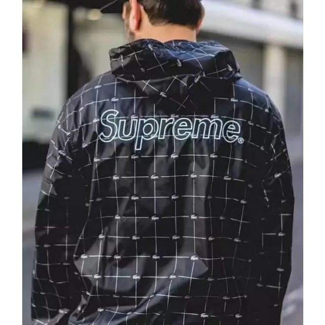 UNIQUE | 全新現貨SUPREME 18SS LACOSTE REFLECTIVE ANORAK 衝鋒衣