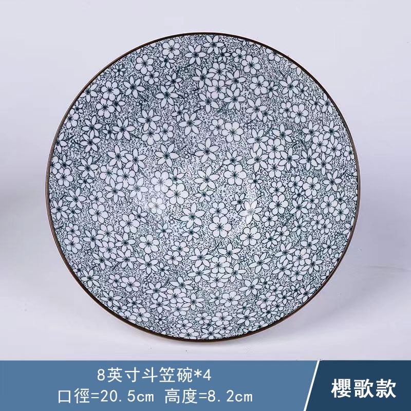 日系拉麵碗 1入 斗笠碗 麵碗 大碗 湯碗 陶瓷大湯碗 大號麵碗 家用手繪碗 陶瓷碗 牛肉拉麵碗 釉下彩泡麵碗 | 蝦皮購物