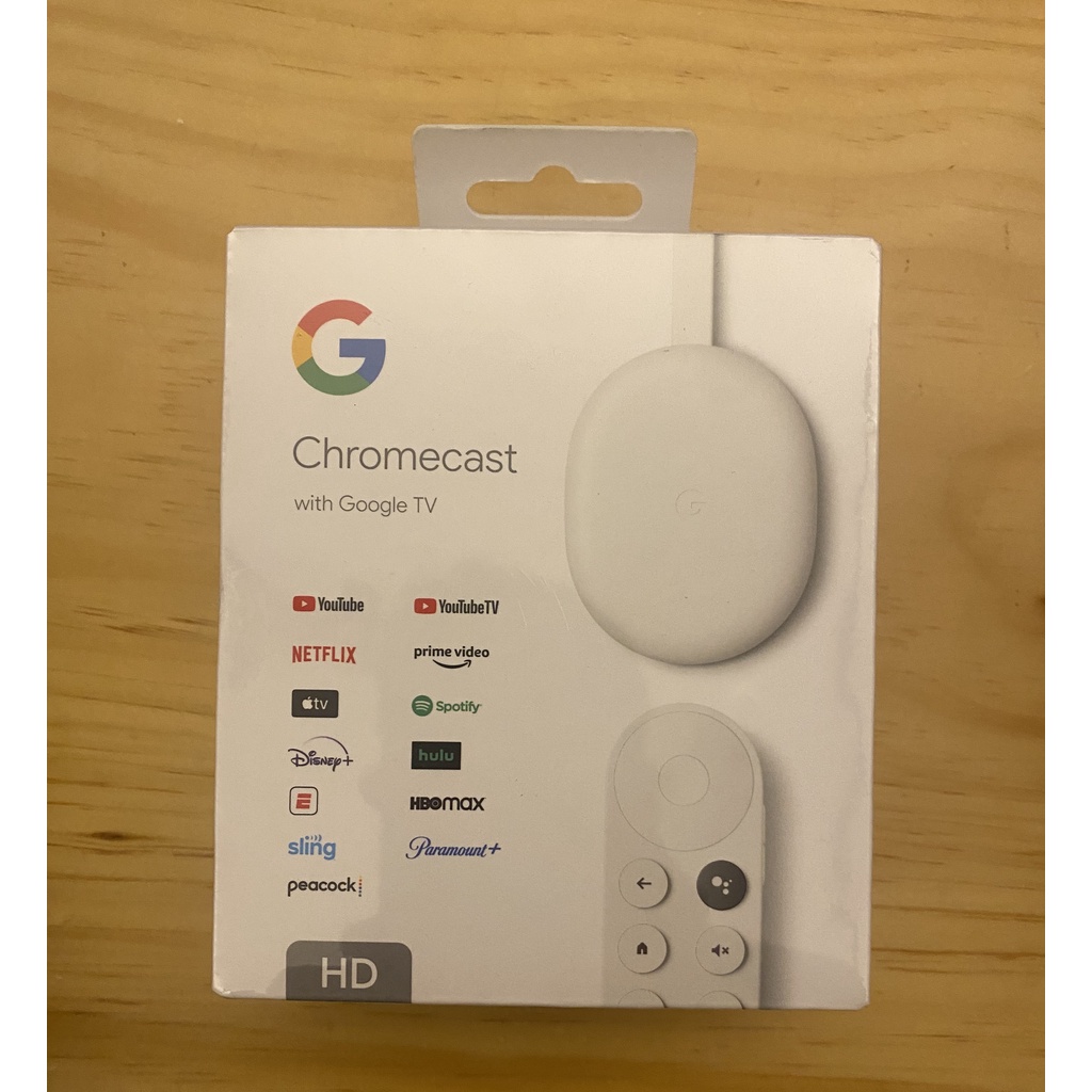 全新］4k版全新未拆封Chromecast with google tv 白色第四代