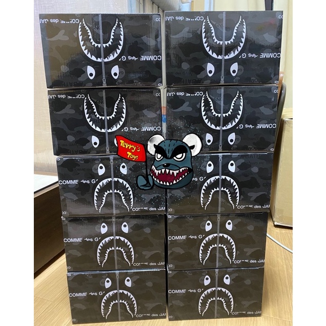 BE@RBRICK BAPE(R) CDG CAMO SHARK 100％ & 400％