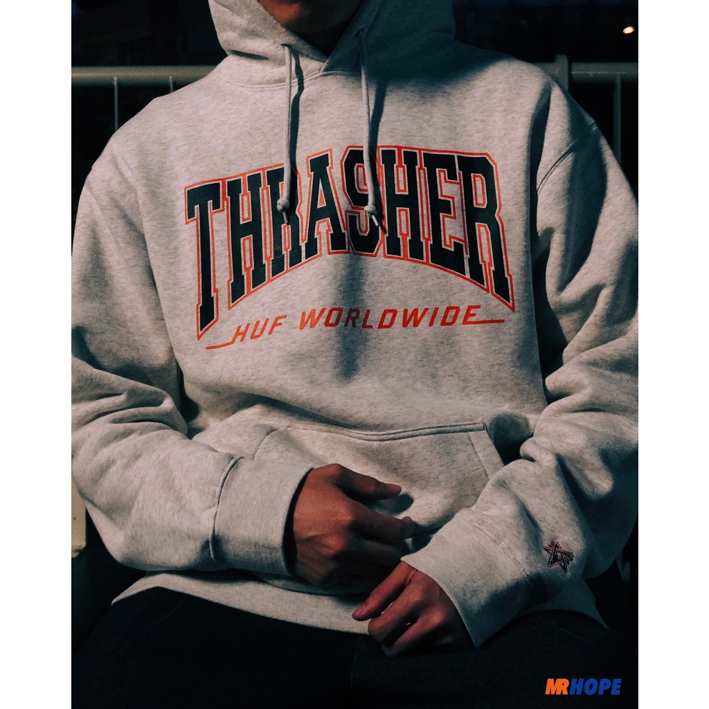 MR.HOPE】HUF X Thrasher Bayview HD Hoodie 帽T 灣區配色內刷毛| 蝦皮購物