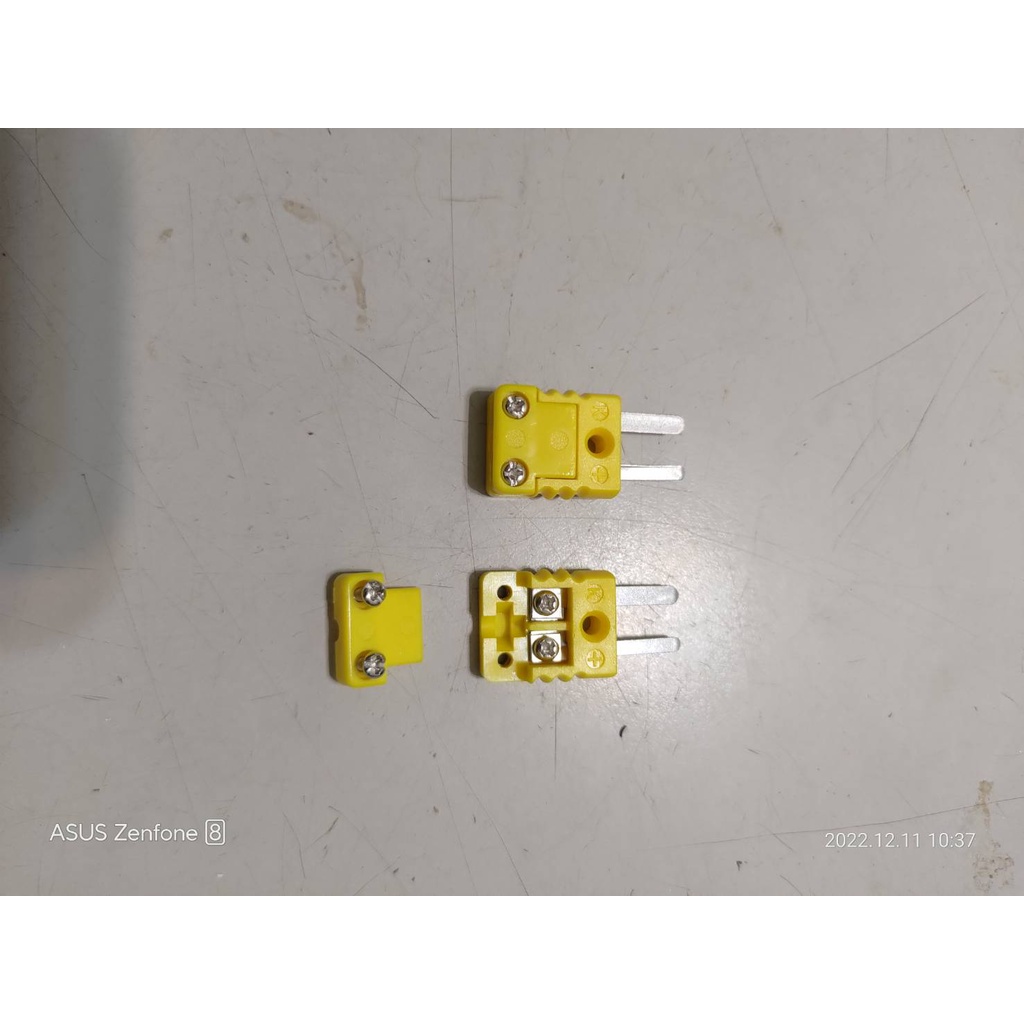 現貨迷你小黃插頭公 母K型快速插座 插頭熱電偶插頭插座 K-TYPE黑色J-TYPE公母接頭熱電偶連接器適用TM902 | 蝦皮購物