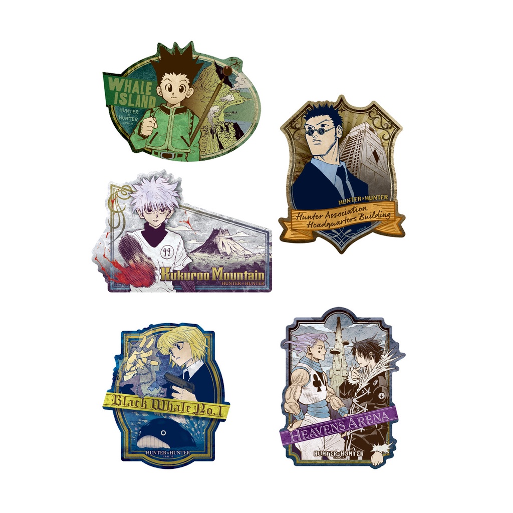 冨樫義博展 HUNTER×HUNTER トラベルステッカーセット(5種入り