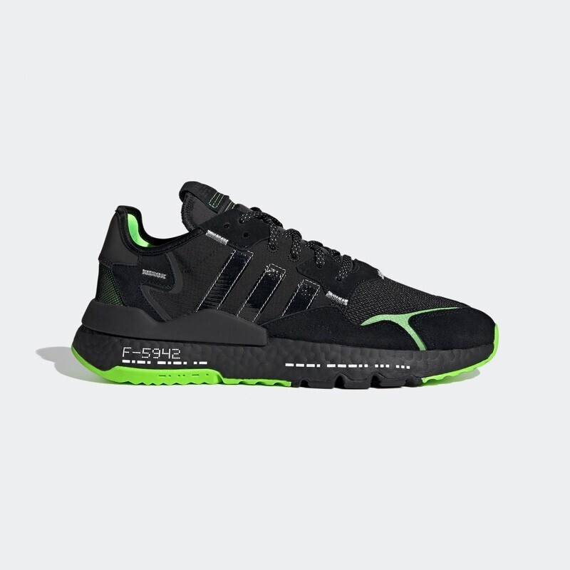 小八】Adidas Nite Jogger Neon Glow 黑綠H03249 | 蝦皮購物