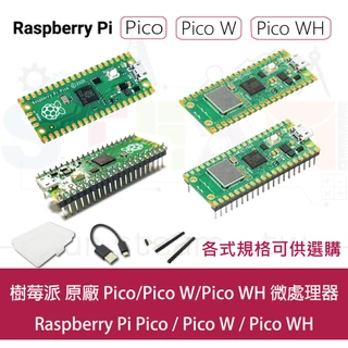 樹莓派 Raspberry Pi Pico / Pico W / Pico WH 各式規格