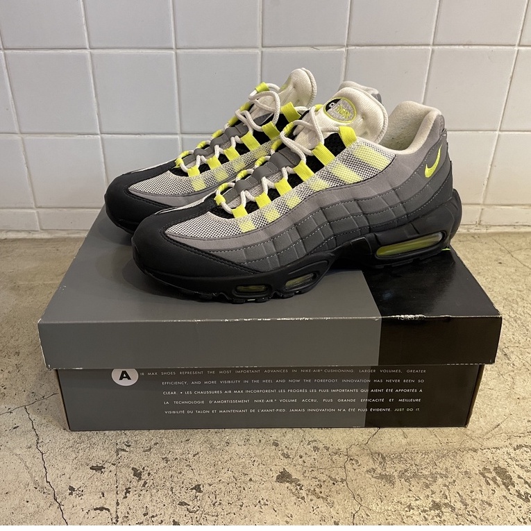 UNIQUE｜二手美品近新品NIKE AIR MAX 95 OG CT1689-001 台灣公司貨螢光