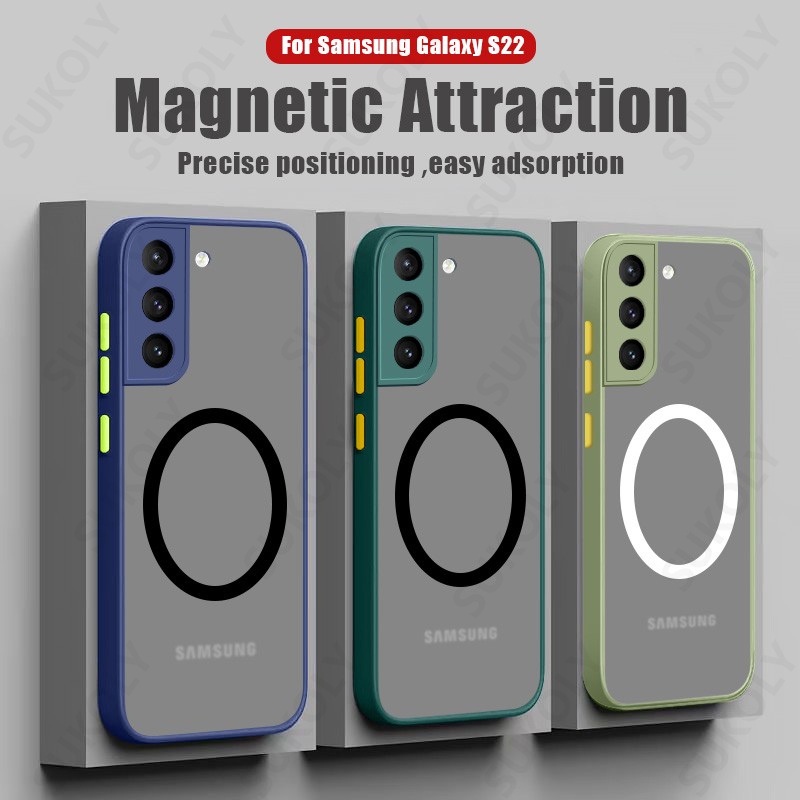 三星 Galaxy S22 S23 S21 Ultra Plus S20 FE 防震 Magsafe 磁性無線充電手機保 蝦皮購物