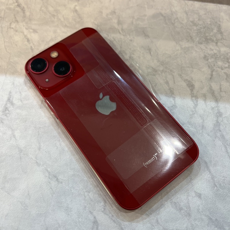 iPhone 13 mini 128G 紅色無傷台灣序號機整新未使用二手機機況如新可