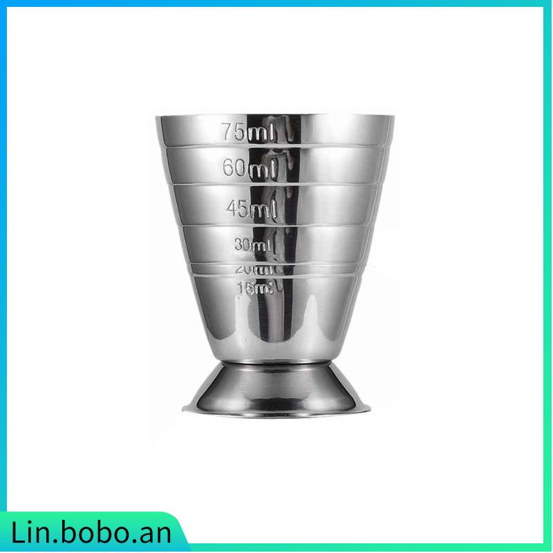 75ML Stainless Steel Scale Measuring Jigger Cocktail Wine Dr | 蝦皮購物