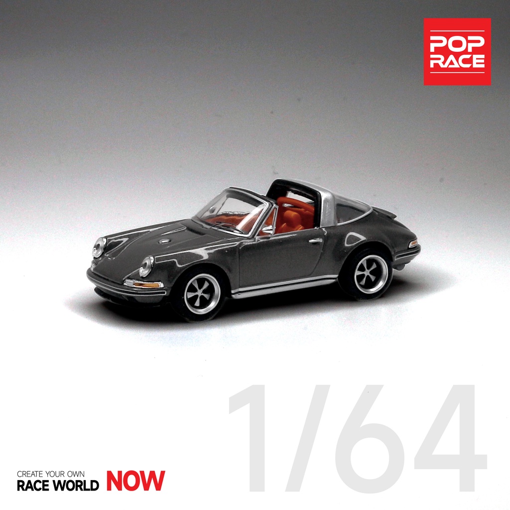 模例】POPRACE 1/64 Singer 911 (964) Targa 金屬灰| 蝦皮購物