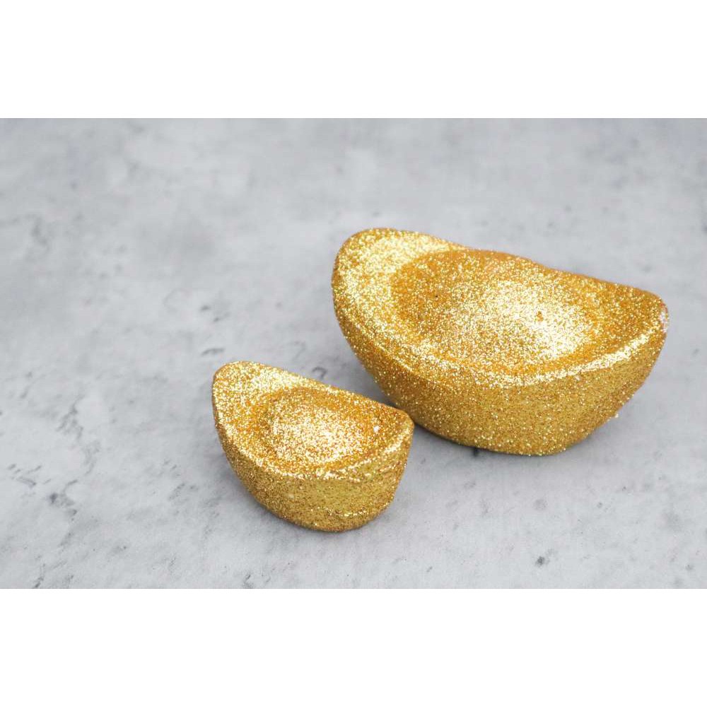 【現貨】元寶/春節用品/保麗龍元寶/12公分/15公分/18公分/元寶/金蔥元寶/春節飾品/年節飾品/招財/開運/ | 蝦皮購物